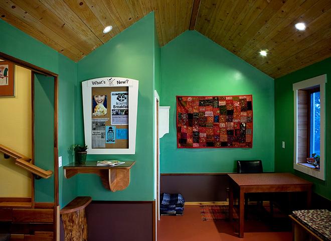 Colorful and inviting Studio foyer